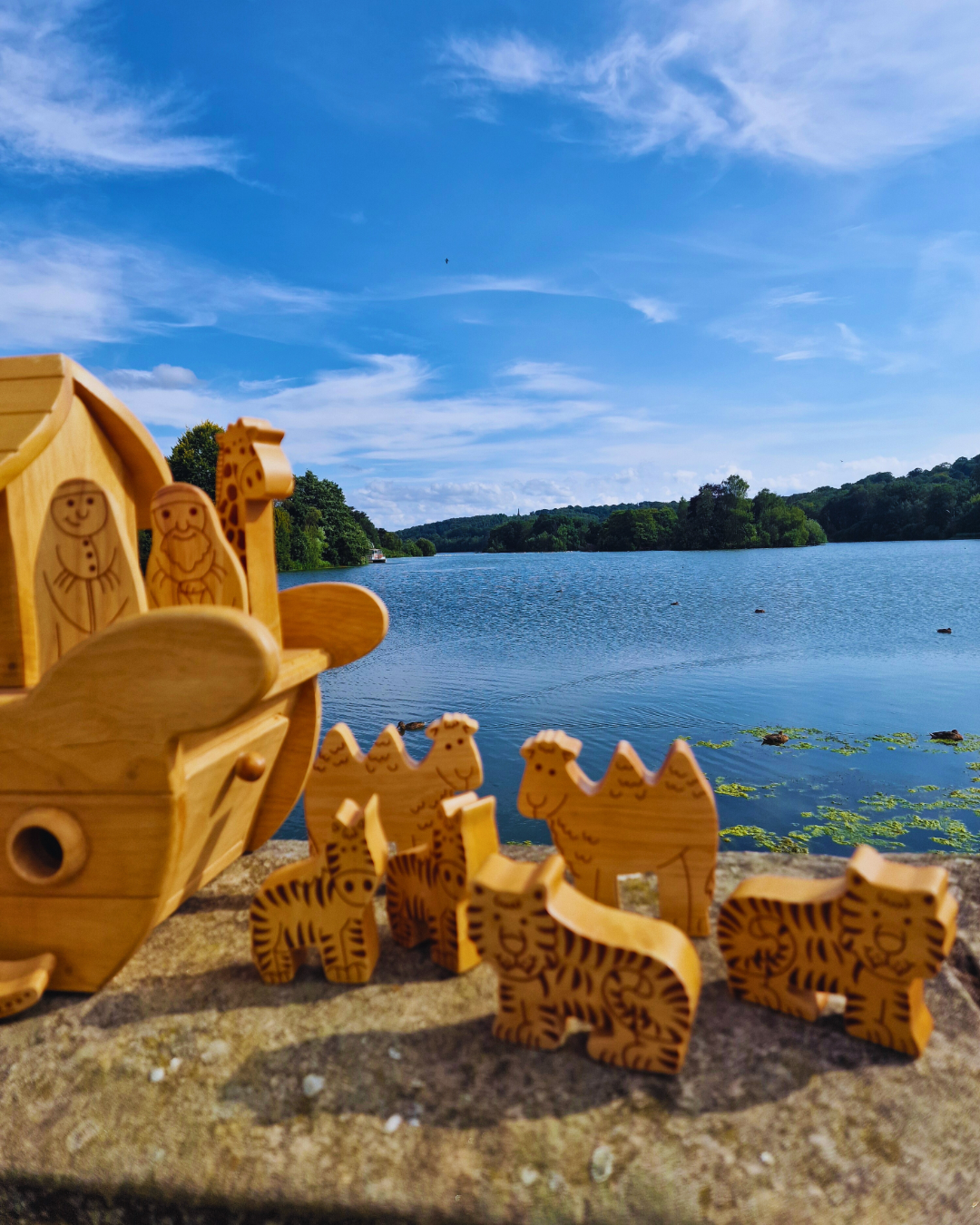 Natural Wood Noah's Ark