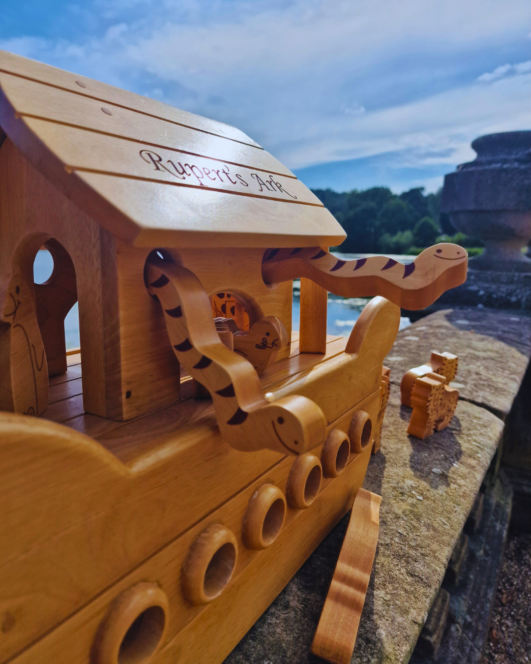 Natural Wood Noah's Ark