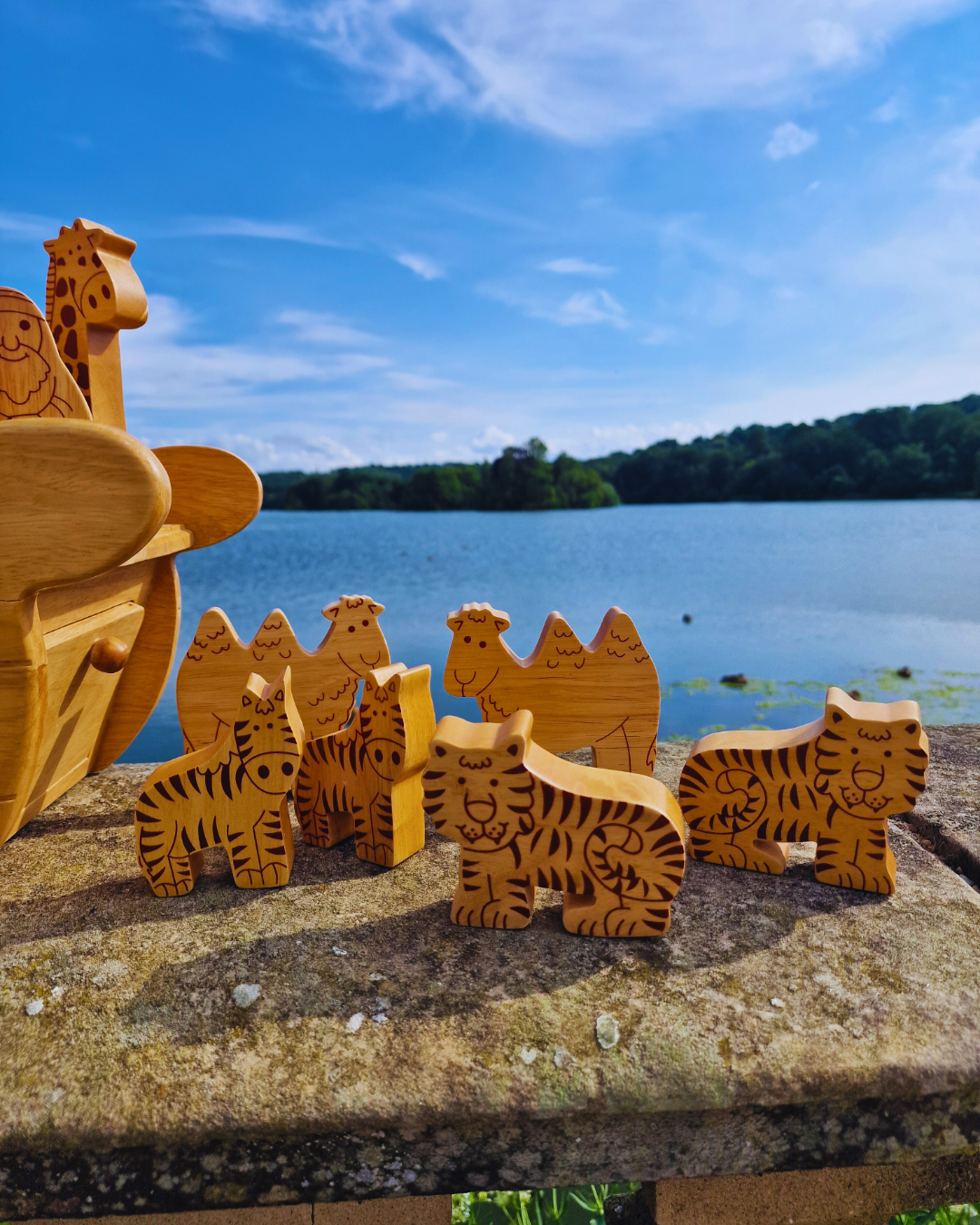 Natural Wood Noah's Ark