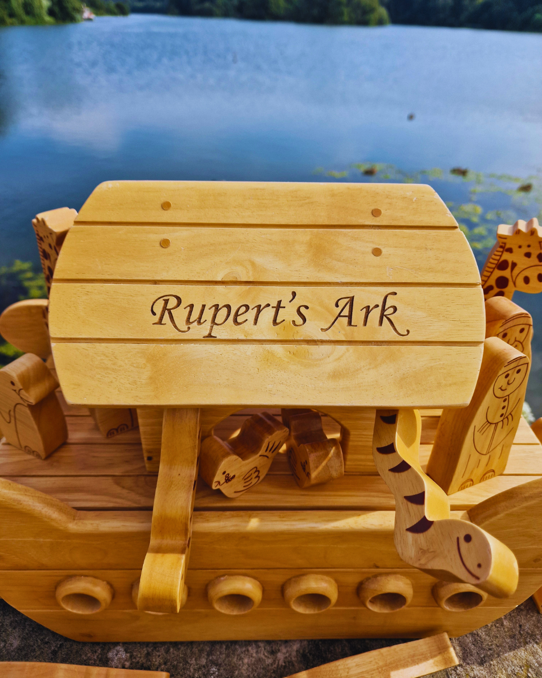 Natural Wood Noah's Ark