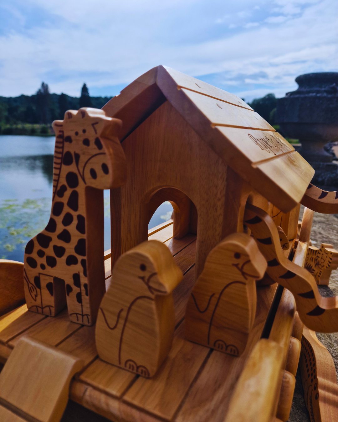 Natural Wood Noah's Ark