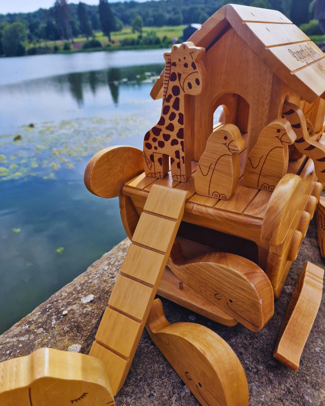 Natural Wood Noah's Ark