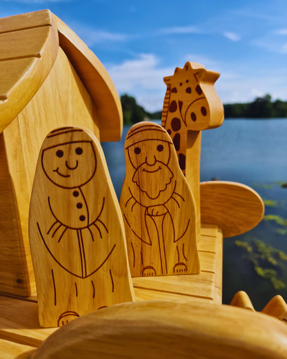 Natural Wood Noah's Ark