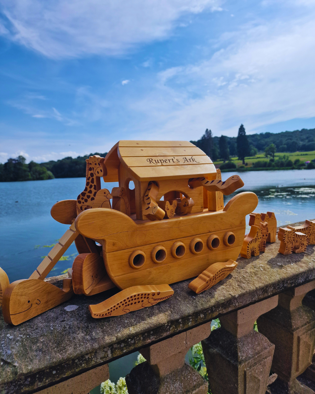 Natural Wood Noah's Ark