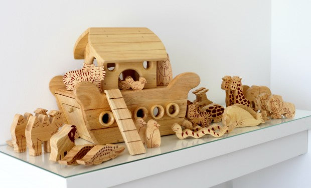 Natural Wood Noah's Ark