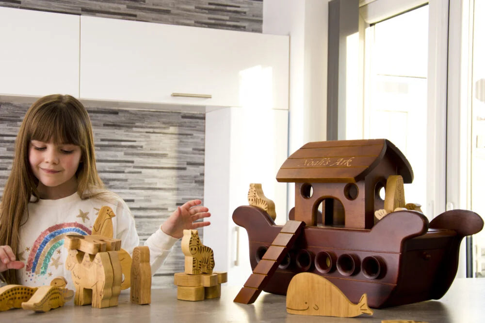 Natural Wood Noah's Ark